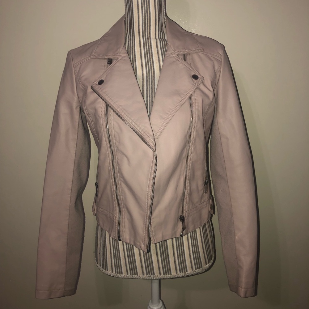 Pink Leather Jacket.